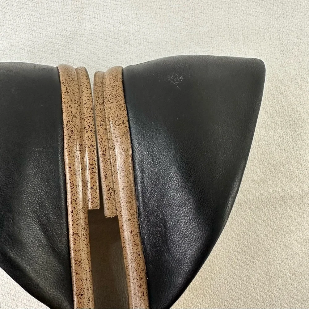J. Crew Factory Morgan Woven D’Orsay Flats Black 6.5